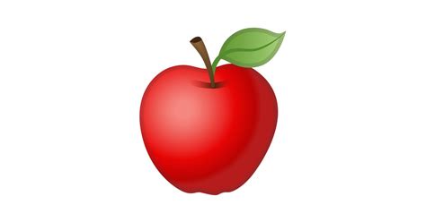 red apple emoji