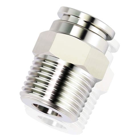 tailonz pneumatic stainless steel male thread push to connect fittings