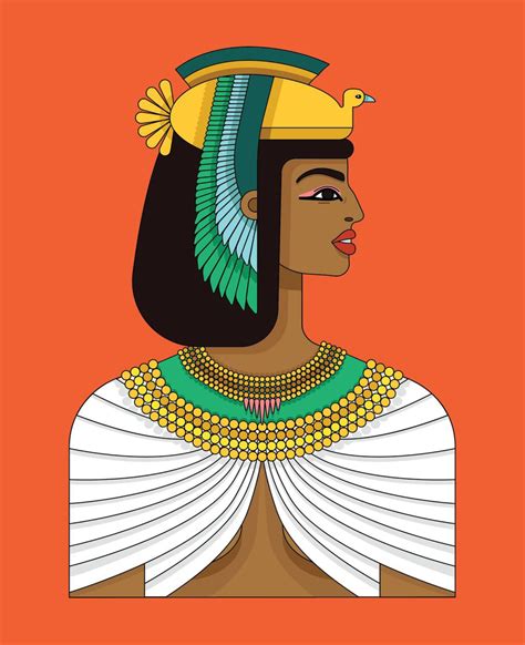 Cleopatra Art Ancient Egyptian Costume Egyptian Drawings Embroidery