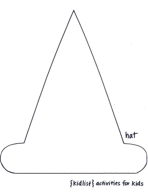 paper witch hat template