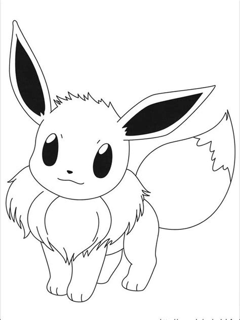 pokemon eevee evolutions coloring page