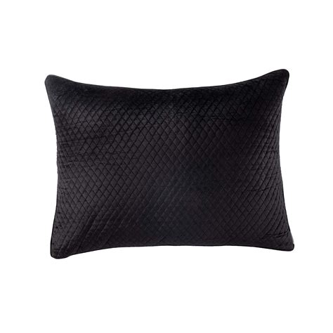 valentina luxe euro pillow black 27x36 by lili alessandra