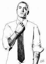 Eminem Drawings Coloring Drawing Pages Face Slim Shady Deviantart Printable Getcolorings Print Marshall sketch template