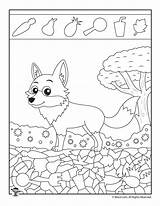 Hidden Easy Printable Animals Activity Pages Fox Printables Kids Object Coloring Activities Animal Puzzles Kindergarten Objects Games Puzzle Woojr Choose sketch template