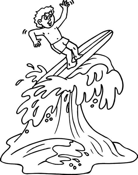 surfing coloring pages  coloring pages  kids