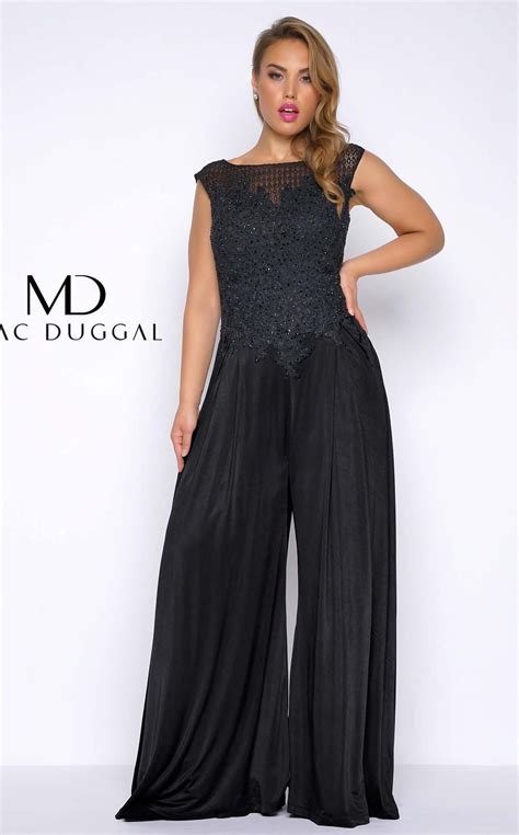 mac duggal 77230f jumpsuit plus size prom dresses dresses plus size