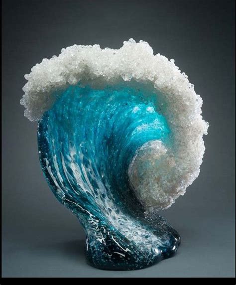 Gorgeously Realistic Glass Sculptures And Vases Styled Like Crashing