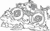Coloring Monster Truck Pages Digger Grave Drawing Print Kids Hot Cool Blue Thunder Mutt Wheels Jam Printable Color Mcqueen Lightning sketch template