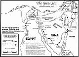 Exodus Blank Biblical Passaggio Ministry Egitto Missionary Pauls Israeliti Journeys Golfo Presso Suez sketch template