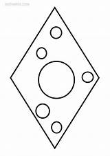 Rhombus Mysterious Geheimnisvolle Dimple sketch template