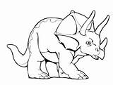 Coloring Pages Triceratops Dinosaur Printable Print Color Getcolorings sketch template