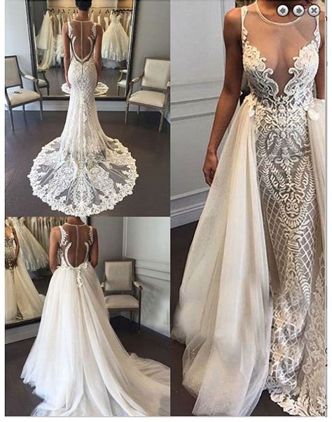 eslieb high quality wedding dresses mermaid lace sexy wedding dress
