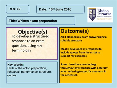 aqa gcse prep  written exam teaching resources