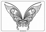 Mandala Butterfly Coloring Pages Printable Pdf Whatsapp Tweet Email sketch template