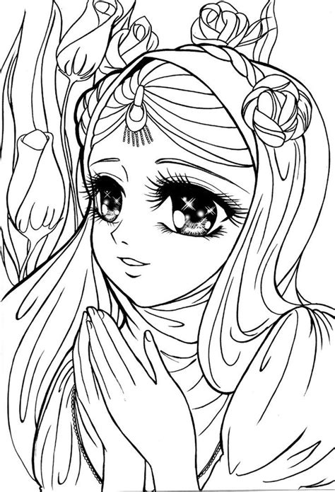 muslim woman coloring pages