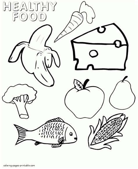 food coloring pages  children coloring pages printablecom