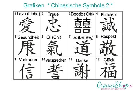 chinesische symbole zum gravieren gravurshop