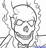 Ghost Rider Coloring Pages Ghostrider Marvel Drawing Step Draw Outline Print Drawings Printable Color Getcolorings Designlooter Pdf Popular 22kb sketch template