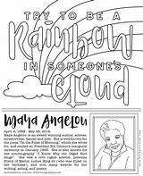 Maya Angelou Preschool sketch template