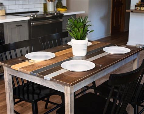 farmhouse table etsy   small kitchen tables dining table