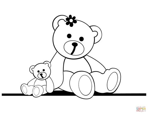 teddy bear coloring pages  adults neo coloring