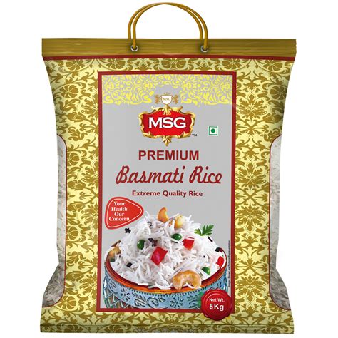 buy msg premium basmati rice long grain kg     shopclues