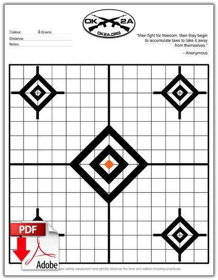 printable shooting targets oklahoma  amendment association