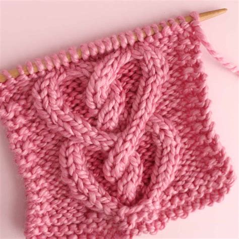 celtic cable heart stitch knitting pattern studio knit