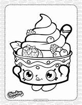 Shopkins Chi Macaron sketch template