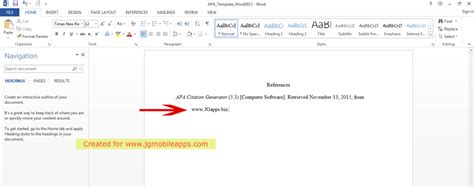 how to add apa™ format references jg
