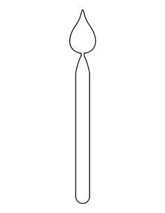 birthday candle pattern   printable outline  crafts creating