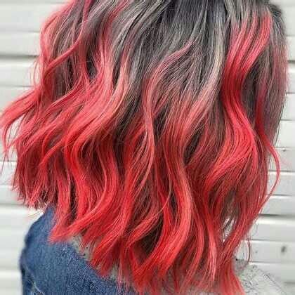 red  grey ombre redhair hairstyles colorfulhair ombre