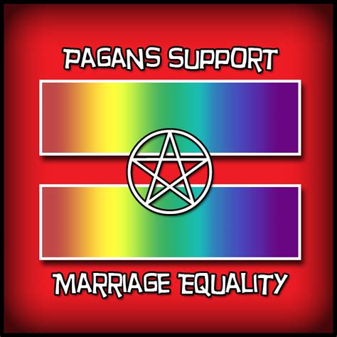 Pagans Support Marriage Equality Red Equal Sign Know