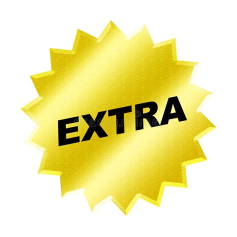 extra sign stock illustration image  display advertise