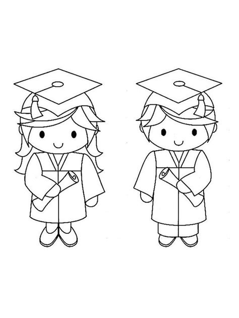 graduation hats coloring pages graduation day   day  students