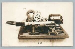 interesting machine invention photo rppc antique mechanical equipment  ebay