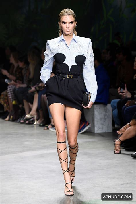 Kendall Jenner Sexy At The Versace Spring Summer 2020 Show During Milan