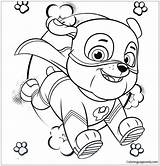 Patrol Paw Rubble Coloring Pages Super Pups Hero Mighty Colouring Sea Printable Coloringpagesonly Print Cute Superhero Color Online Sheets Kids sketch template