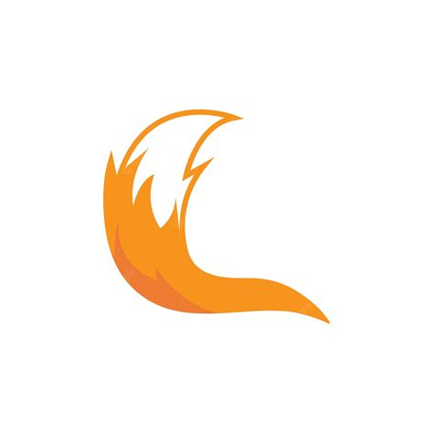 premium vector fox tail icon vector template