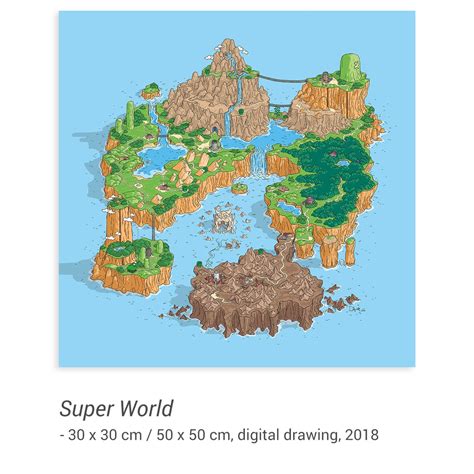 super world digital drawing super mario world map snes video games