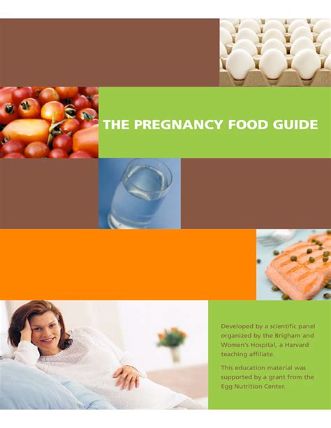the pregnancy food guide free download