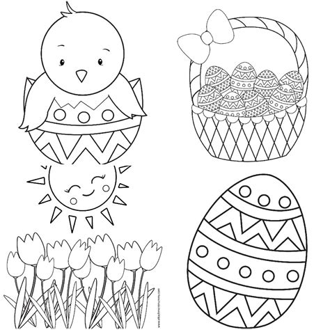 preschool easter coloring pages printable bentechperspective