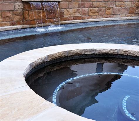 natural stone spa   perfect   create  backyard destination