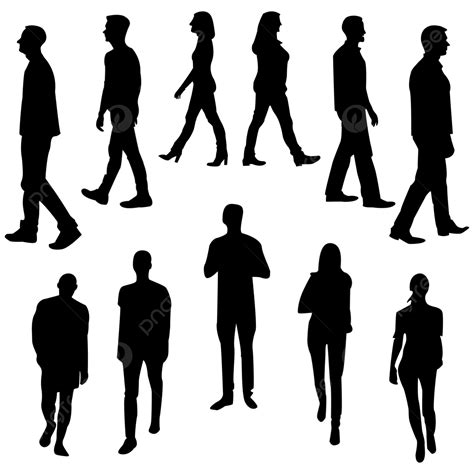 people silhouettes png vector psd  clipart  transparent