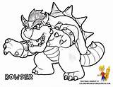 Coloring Mario Bowser Pages Printable Koopalings Print Jr Galaxy Colouring Dry Super Kids Vs Color Colorine Popular Library Clipart Big sketch template
