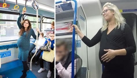 would you give up a seat for a pregnant woman pregnancy video