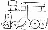 Colorear Trenes Tren Transportes Plantillas Choo sketch template