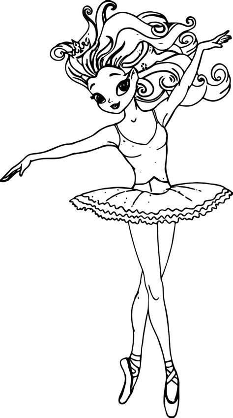 black  white drawing   ballerina