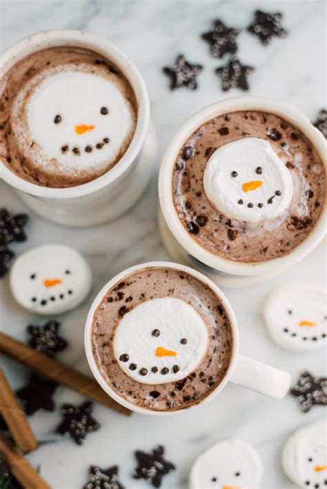 hot chocolate marshmallow snowmen casey wiegand of the