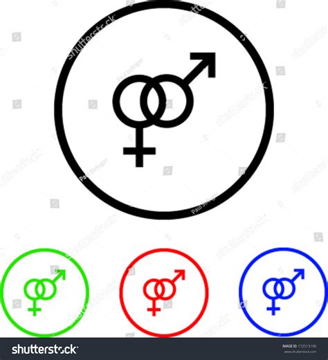 Male Female Sex Symbol Icon Illustration Stock Vector 172513196